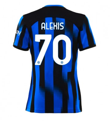 Inter Milan Alexis Sanchez #70 Koszulka Podstawowych Kobiety 2023-24 Krótki Rękaw